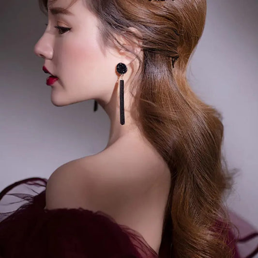 Midnight Column Earrings