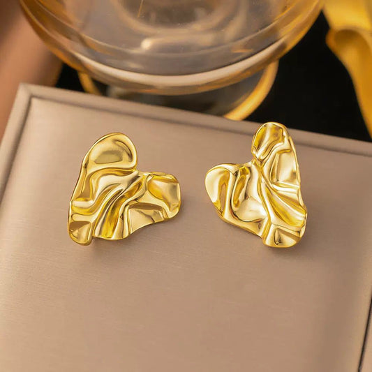 Sculpted Gleam Statement Earrings