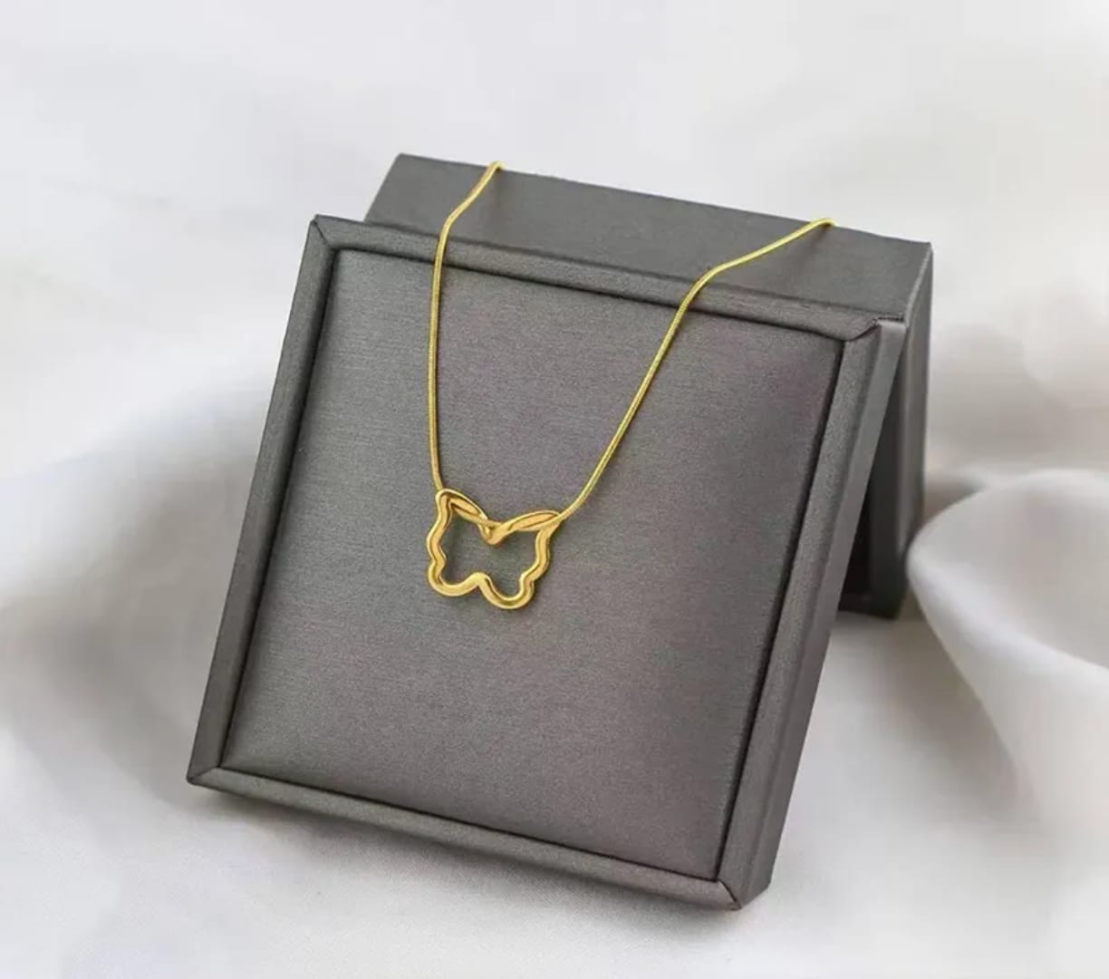 Golden Butterfly Whisper Necklace