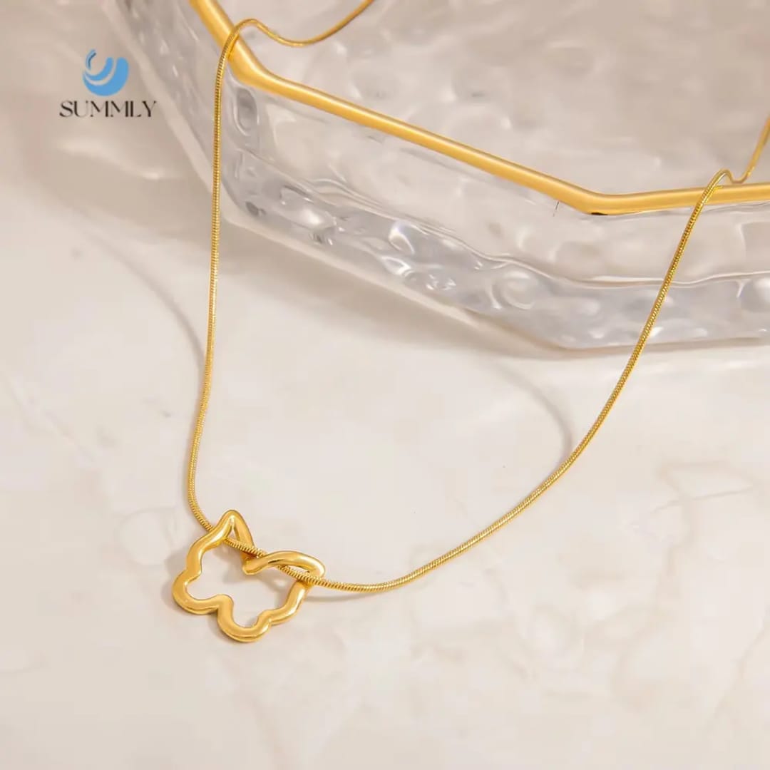 Golden Butterfly Whisper Necklace