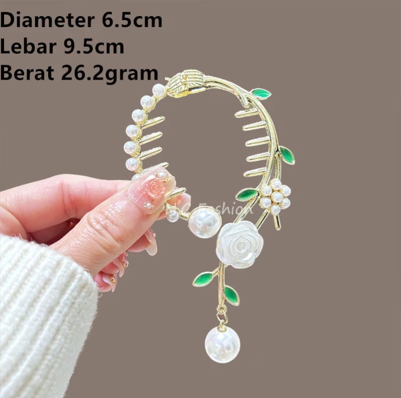 White Rose Pearl Comb