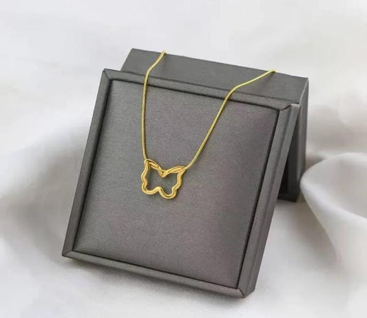 Butterfly Silhouette Necklace
