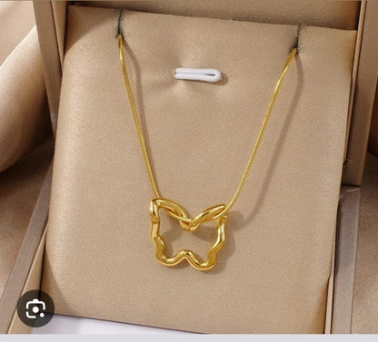 Butterfly Silhouette Necklace