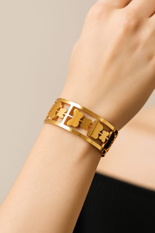 Butterfly Cascade Gold Bracelet