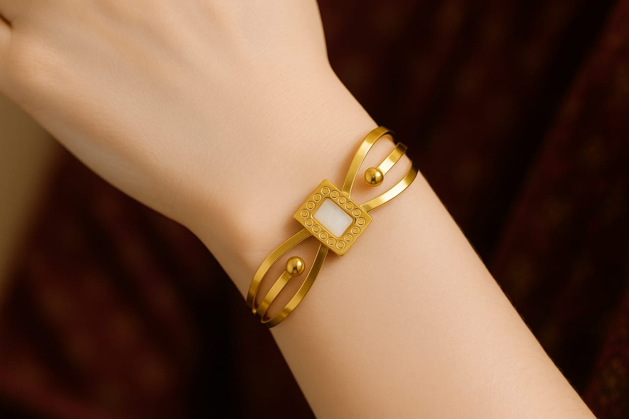 Gold Double-Band Bracelet