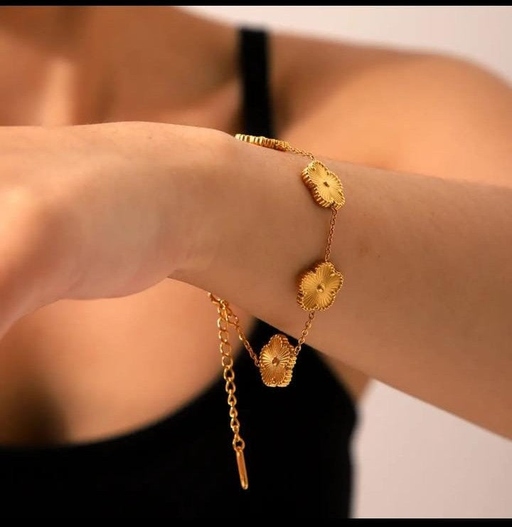 A Garden in Gold Bracelet