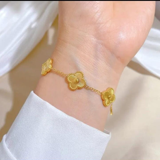 A Garden in Gold Bracelet