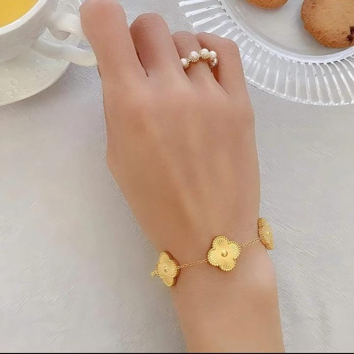 A Garden in Gold Bracelet