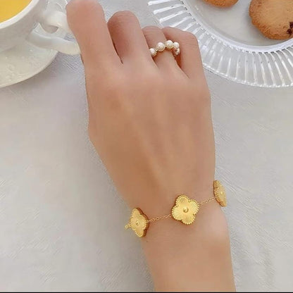 A Garden in Gold Bracelet