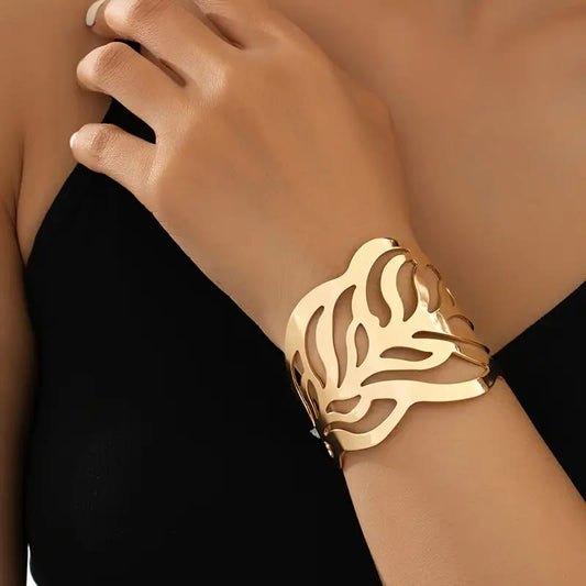 Sculpted Gold Bracelet
