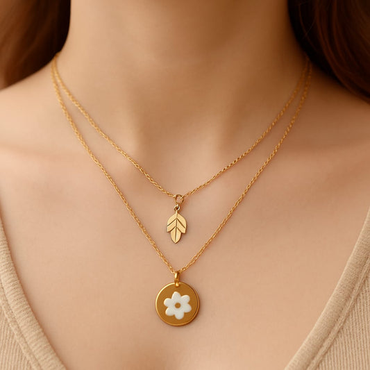 Flora & Foliage Layered Necklace