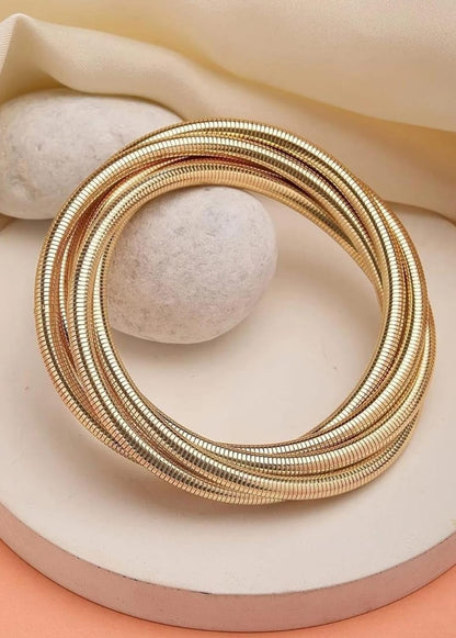 Interwoven Luxe Gold Bangles