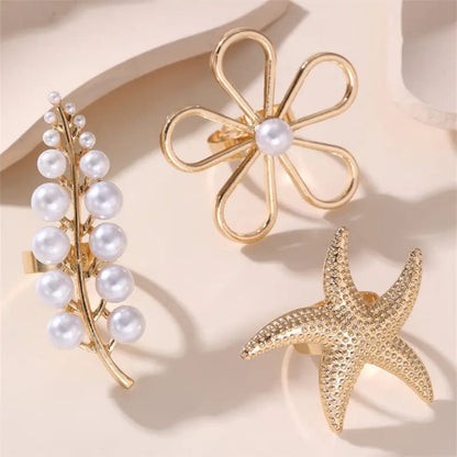 Pearl Garden Statement Rings