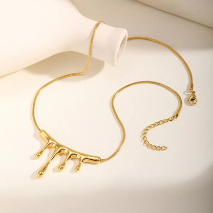 Drip Silhouette Statement Necklace