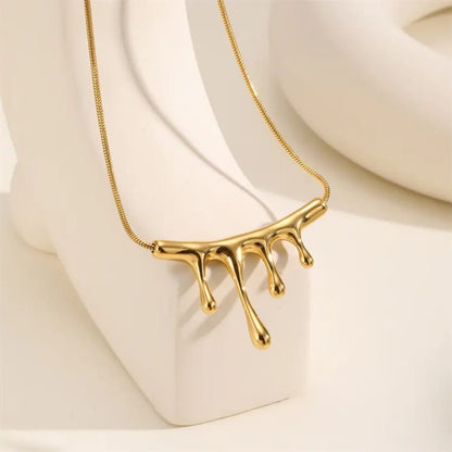 Drip Silhouette Statement Necklace