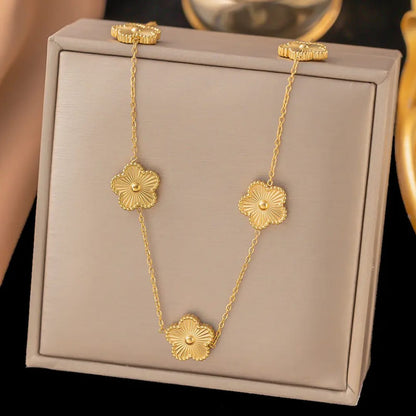 Floral Grace Statement Necklace