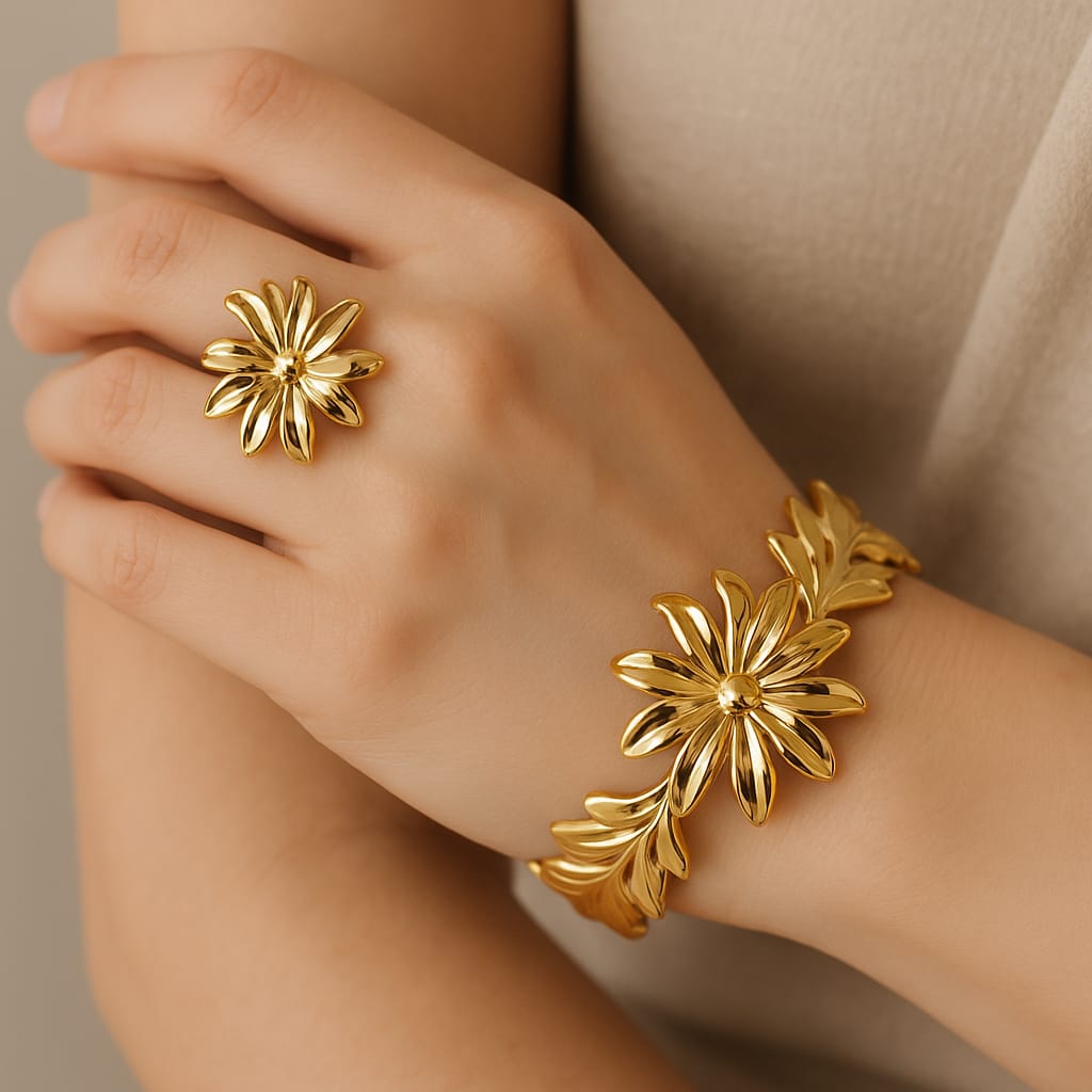 Floral Embrace Jewelry Duo