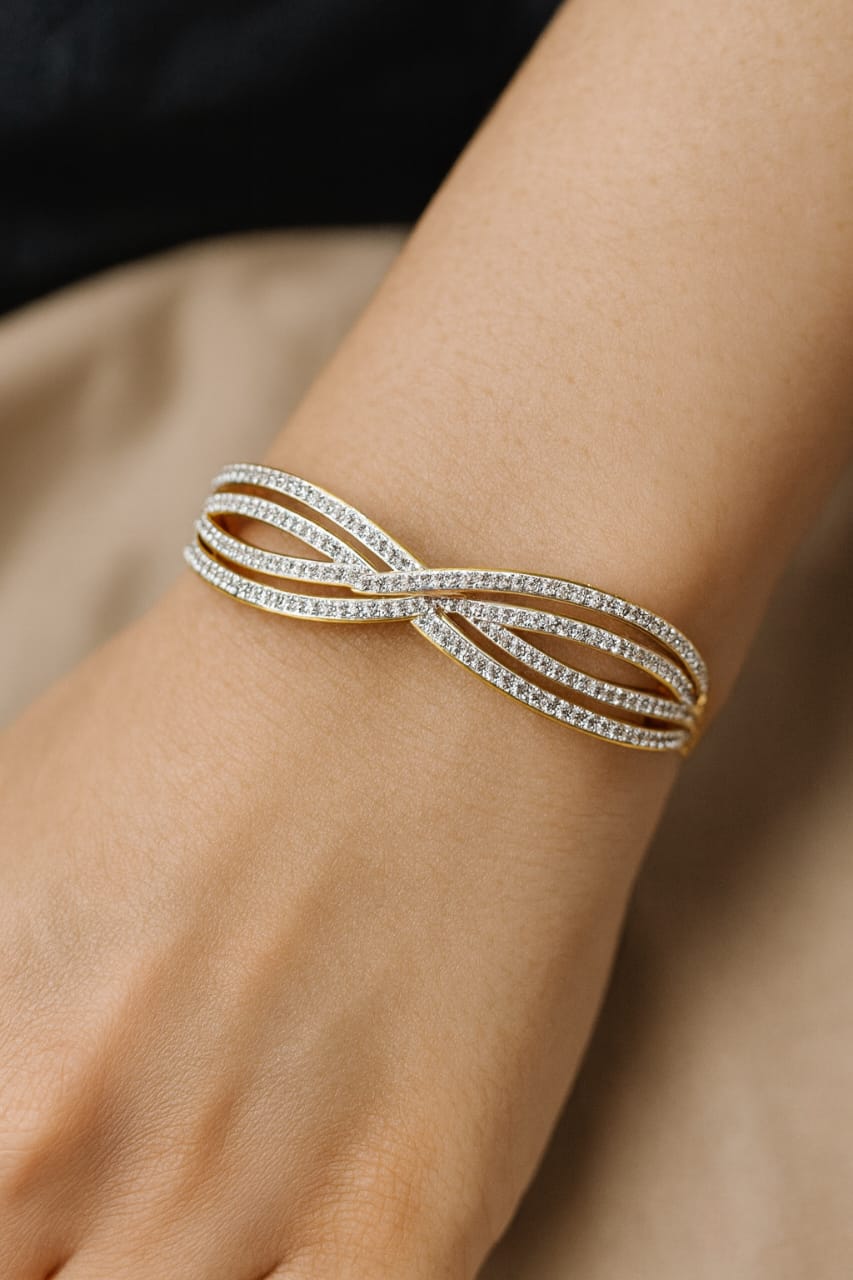 Infinity Spark Gold Bracelet