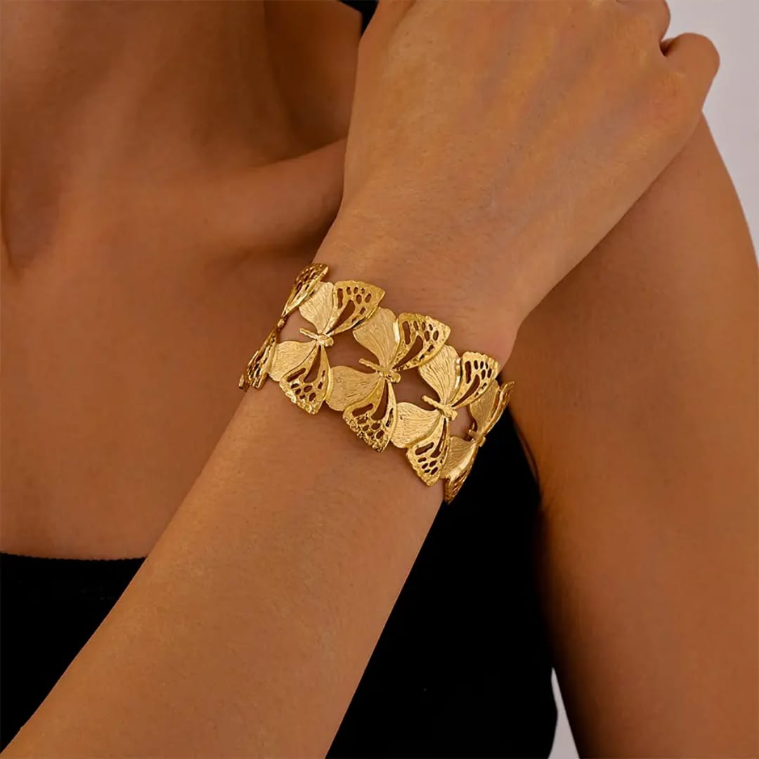 Flutter Gold Butterfly Bracelet