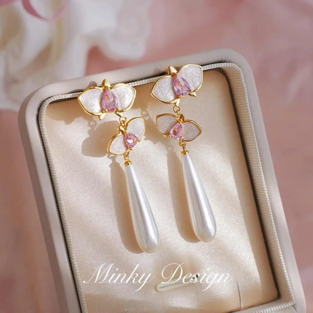 Flora Drop Statement Earrings