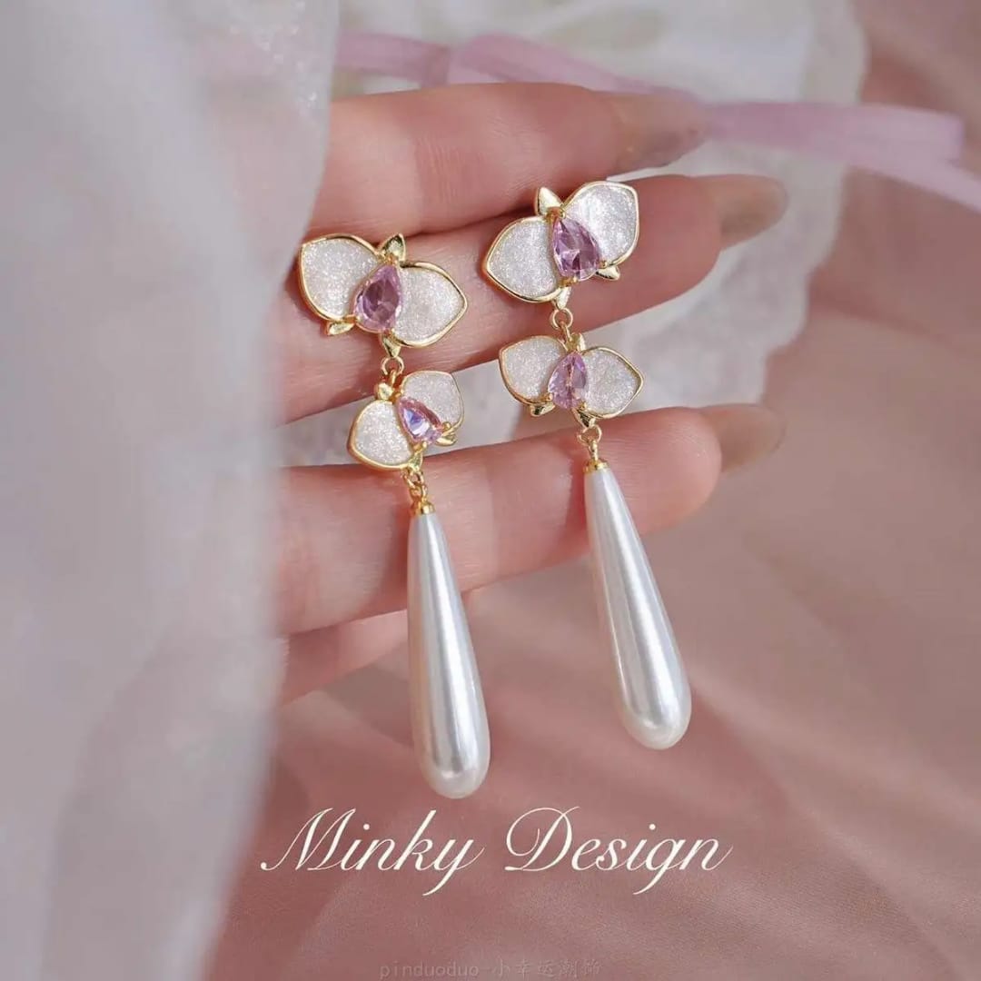 Flora Drop Statement Earrings