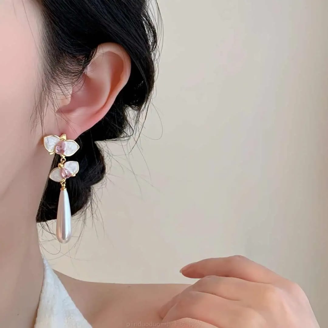 Flora Drop Statement Earrings