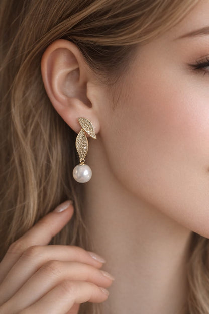 Golden Dewdrop Earrings