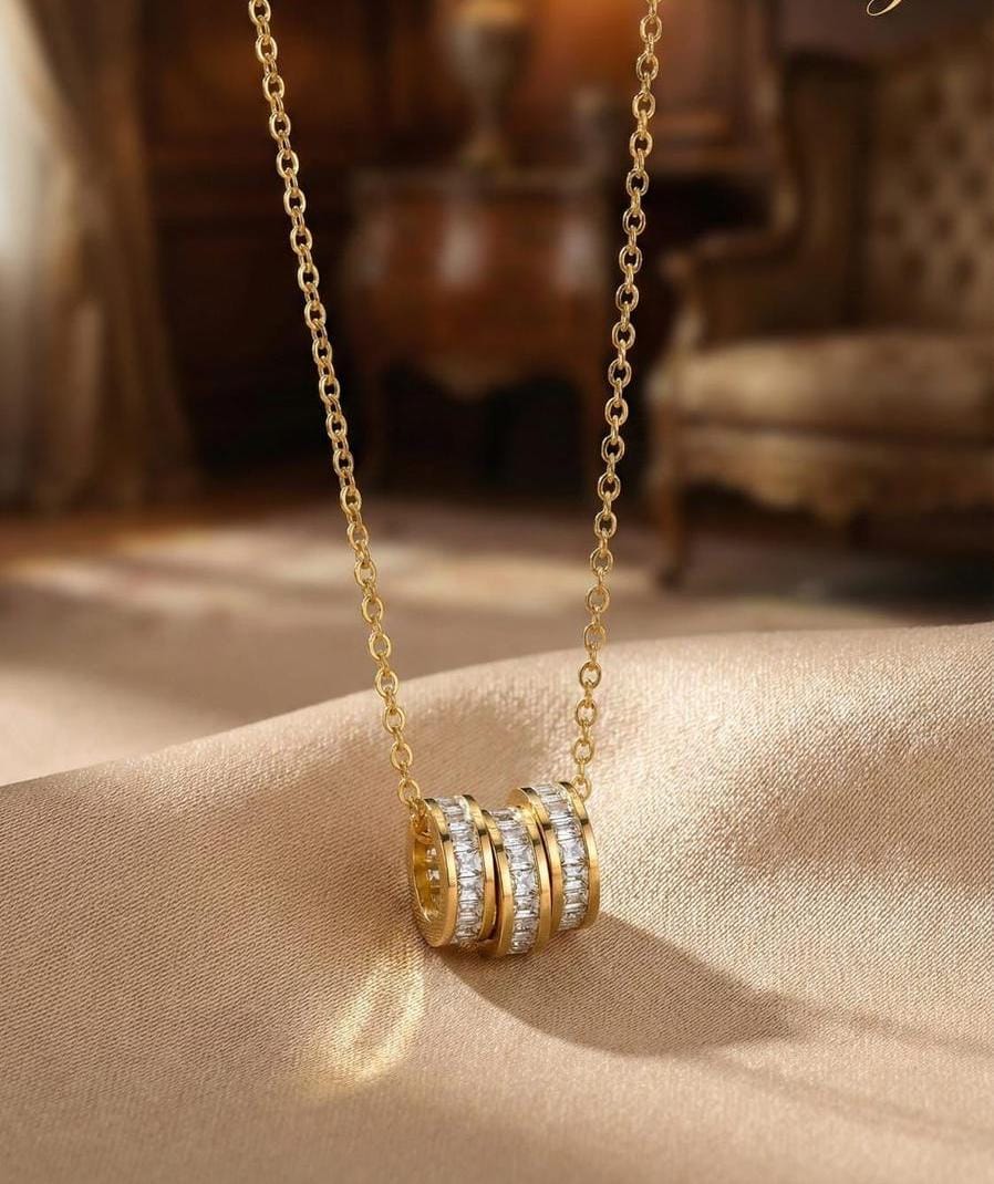 Trinity Spark Pendant Necklace