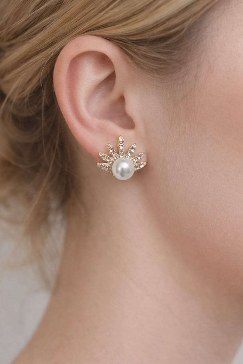 Radiant Pearl Burst Studs