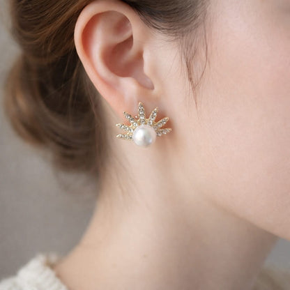 Radiant Pearl Burst Studs