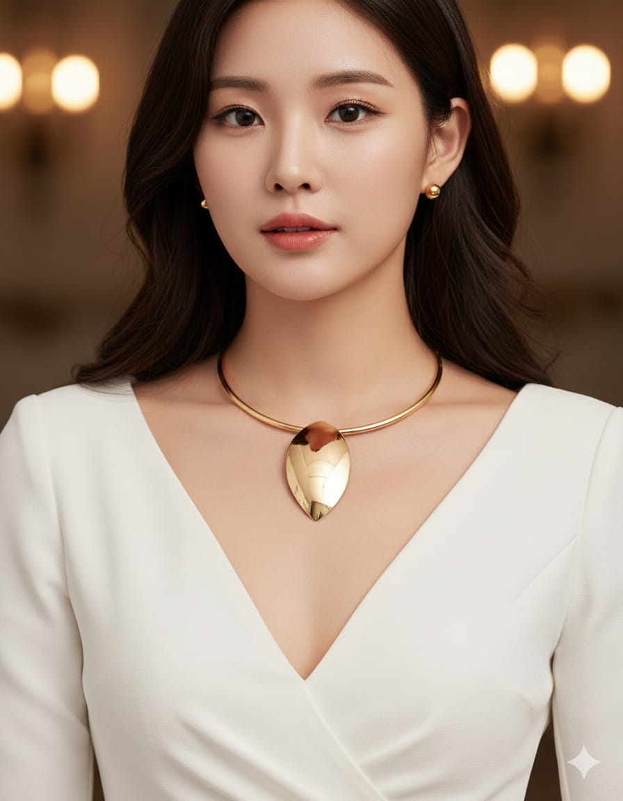Era Bloom: Gold Leaf Pendant Necklace
