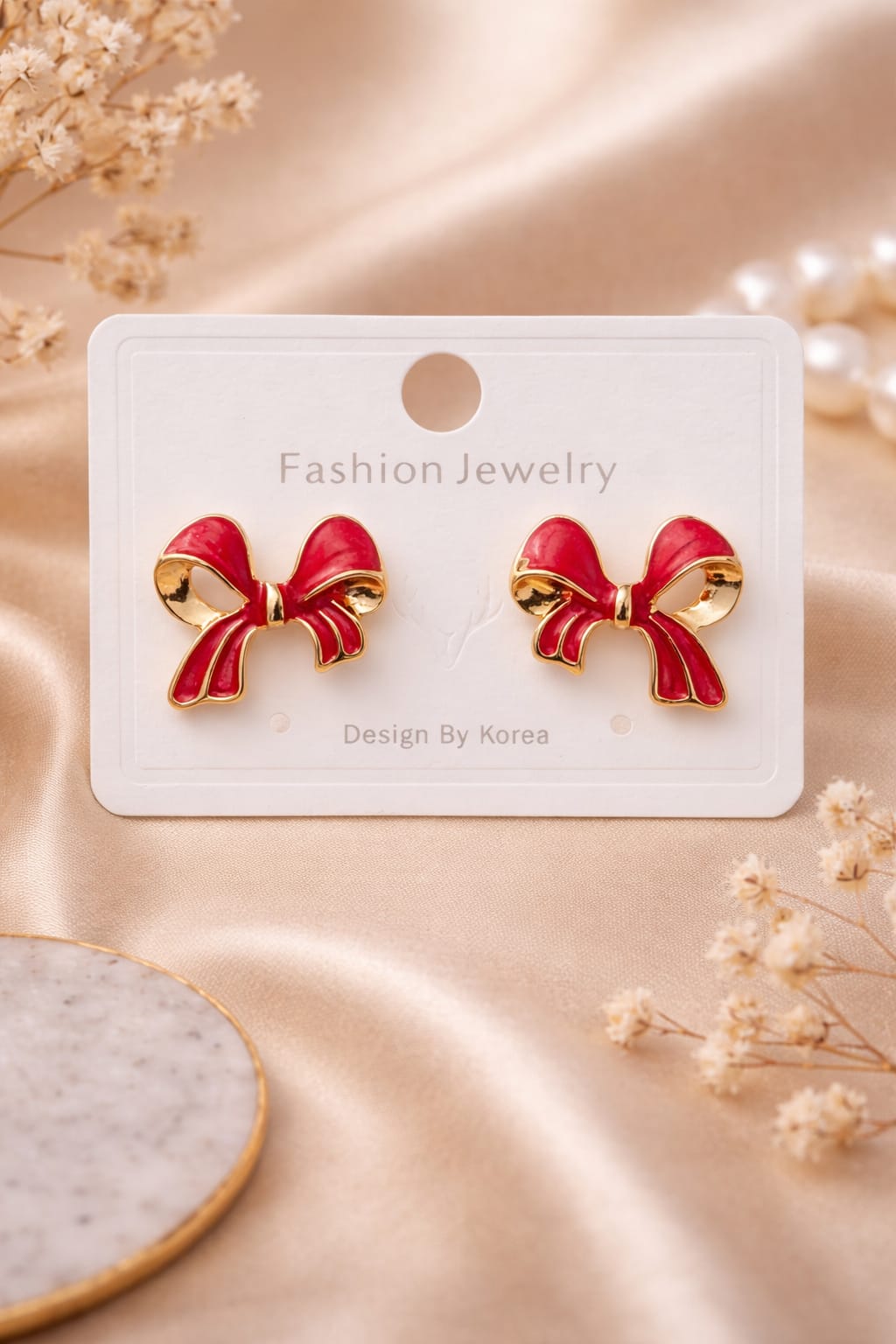 Golden Grace Bow Earrings