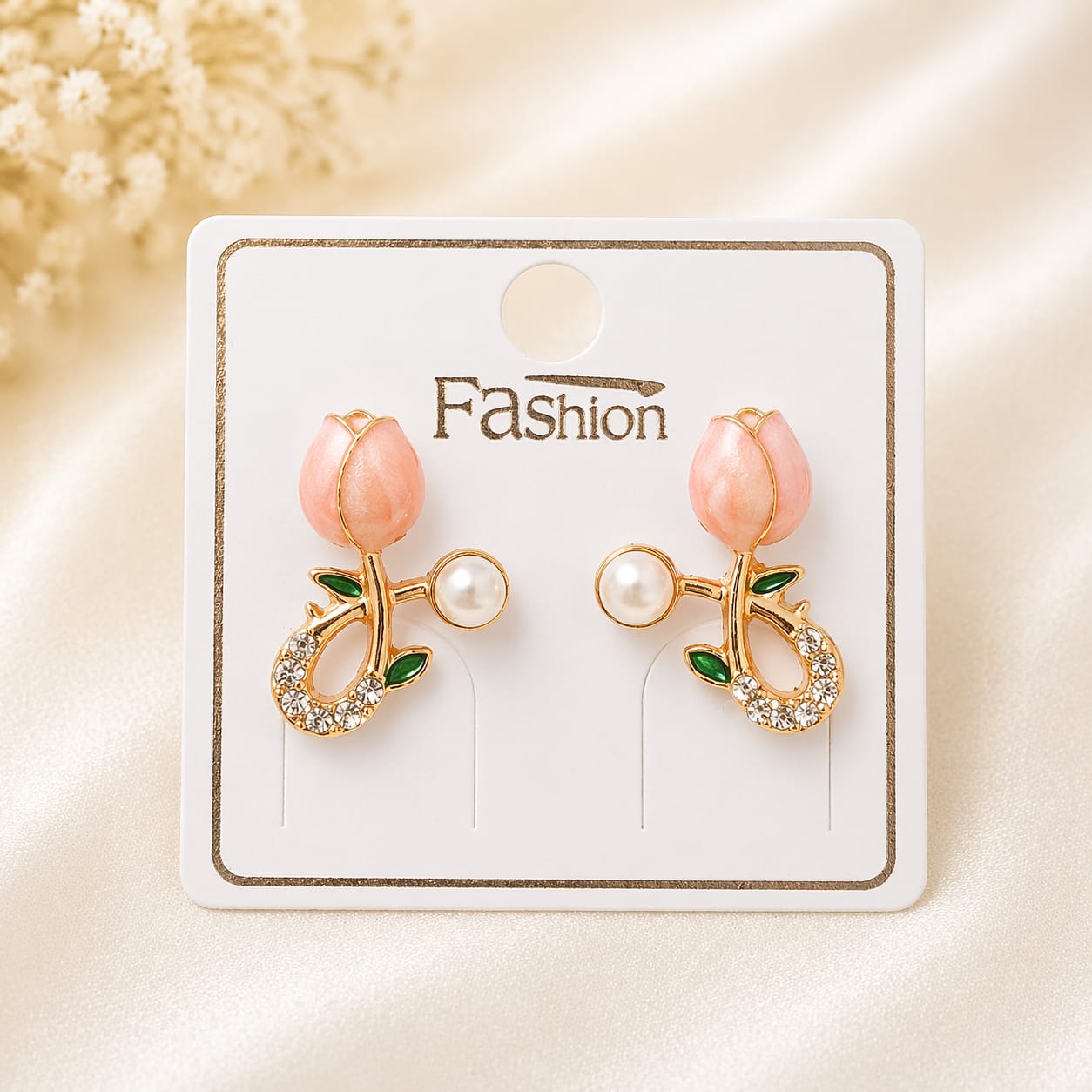 Elegant Rosebud Earrings
