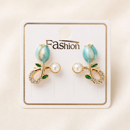Elegant Rosebud Earrings