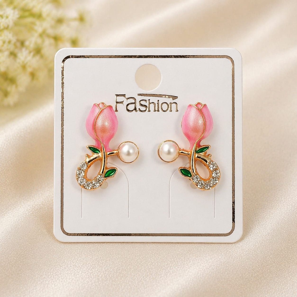 Elegant Rosebud Earrings