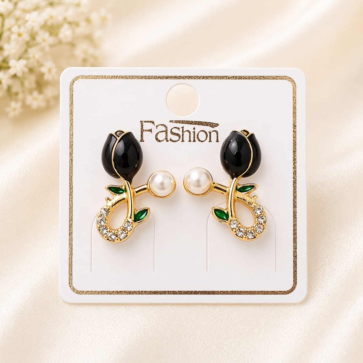 Elegant Rosebud Earrings