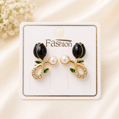 Elegant Rosebud Earrings