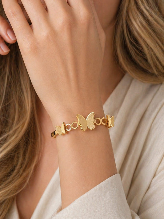 Golden Link Chain Bracelet