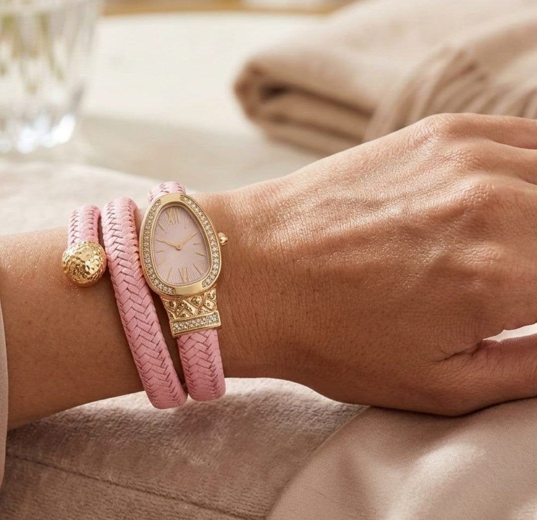 Rose Elegance Teardrop Watch