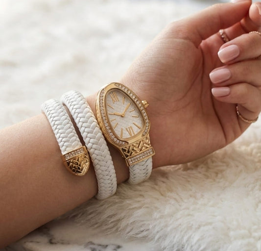 Rose Elegance Teardrop Watch
