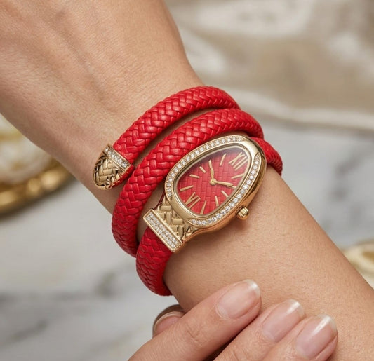 Rose Elegance Teardrop Watch