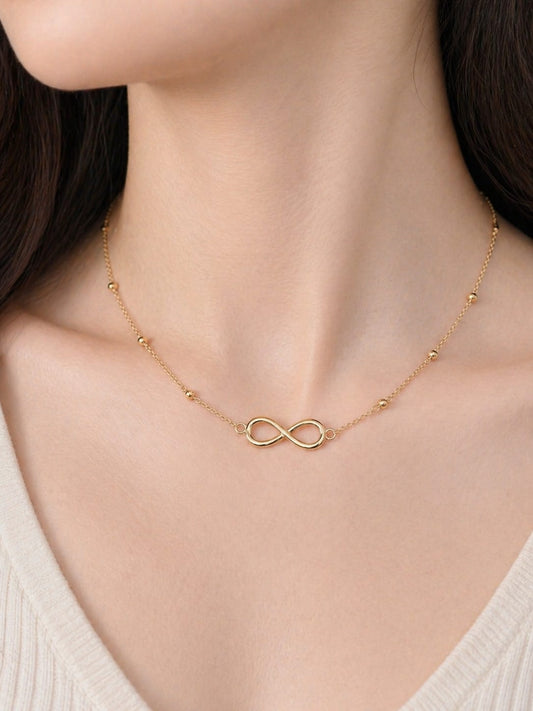 Golden Infinity Necklace