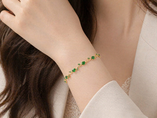 Gold Floral Bracelet