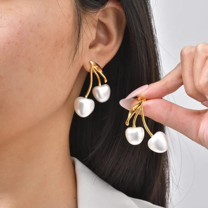 Cherry Pearl Earrings