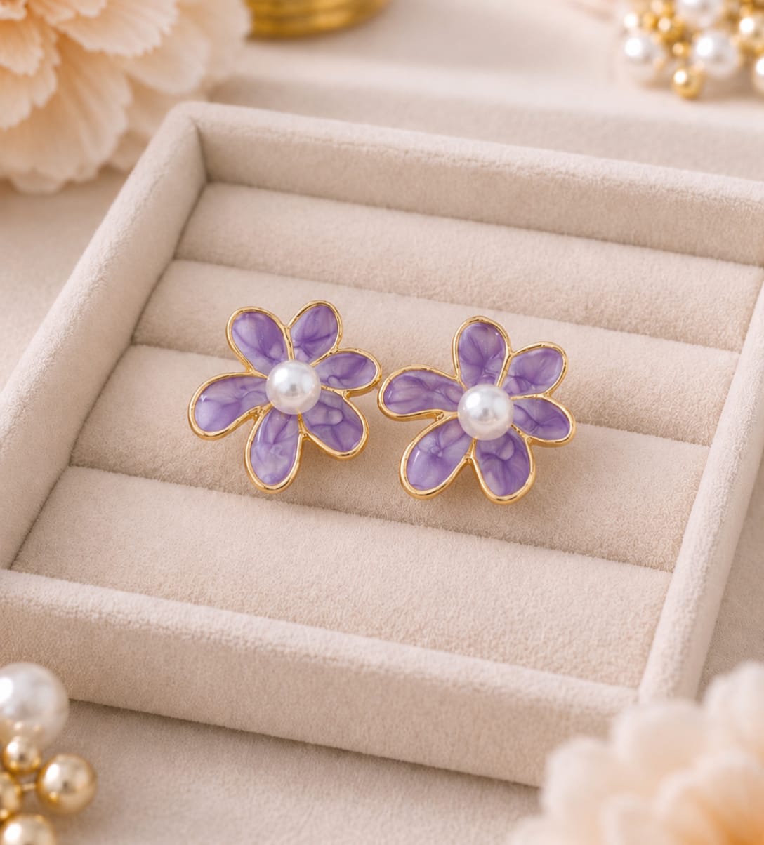 Blooming Pearl Elegance Earrings
