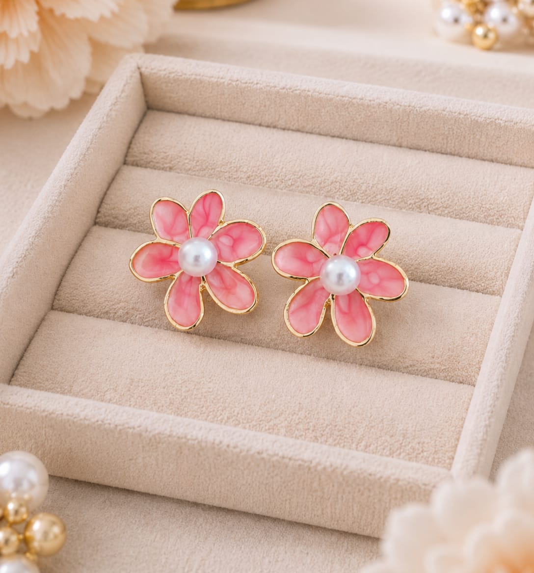 Blooming Pearl Elegance Earrings