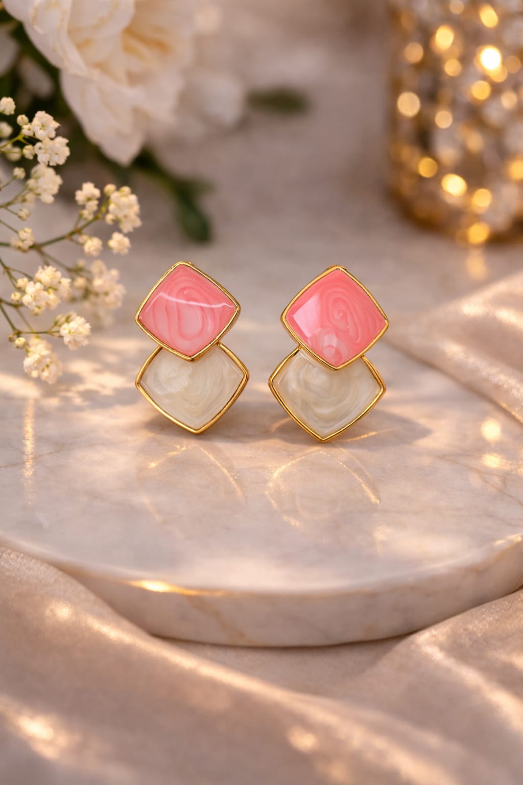 Crimson Duo Earrings
