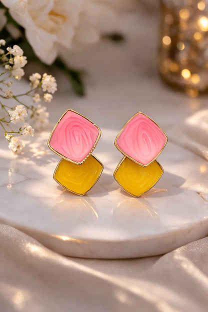 Crimson Duo Earrings