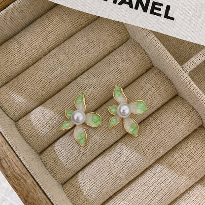 Enchanted Pearl Blossom Earrings