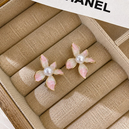 Enchanted Pearl Blossom Earrings